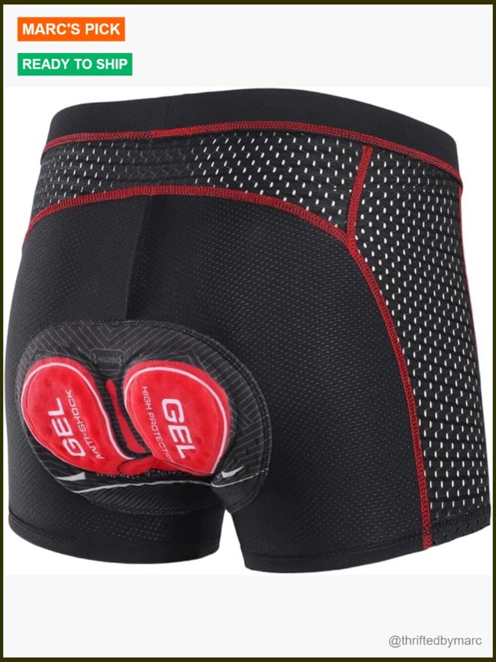 Men's Cycling Underwear Padded Bike Shorts Liner For Mountain Road Biking